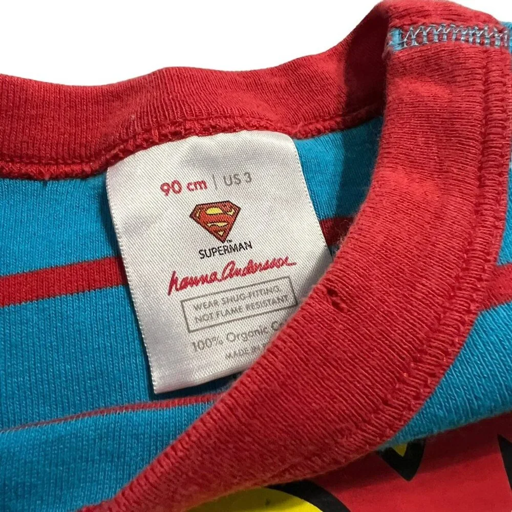 Hanna Andersson Sz 90 (3) Superman Short Pajamas